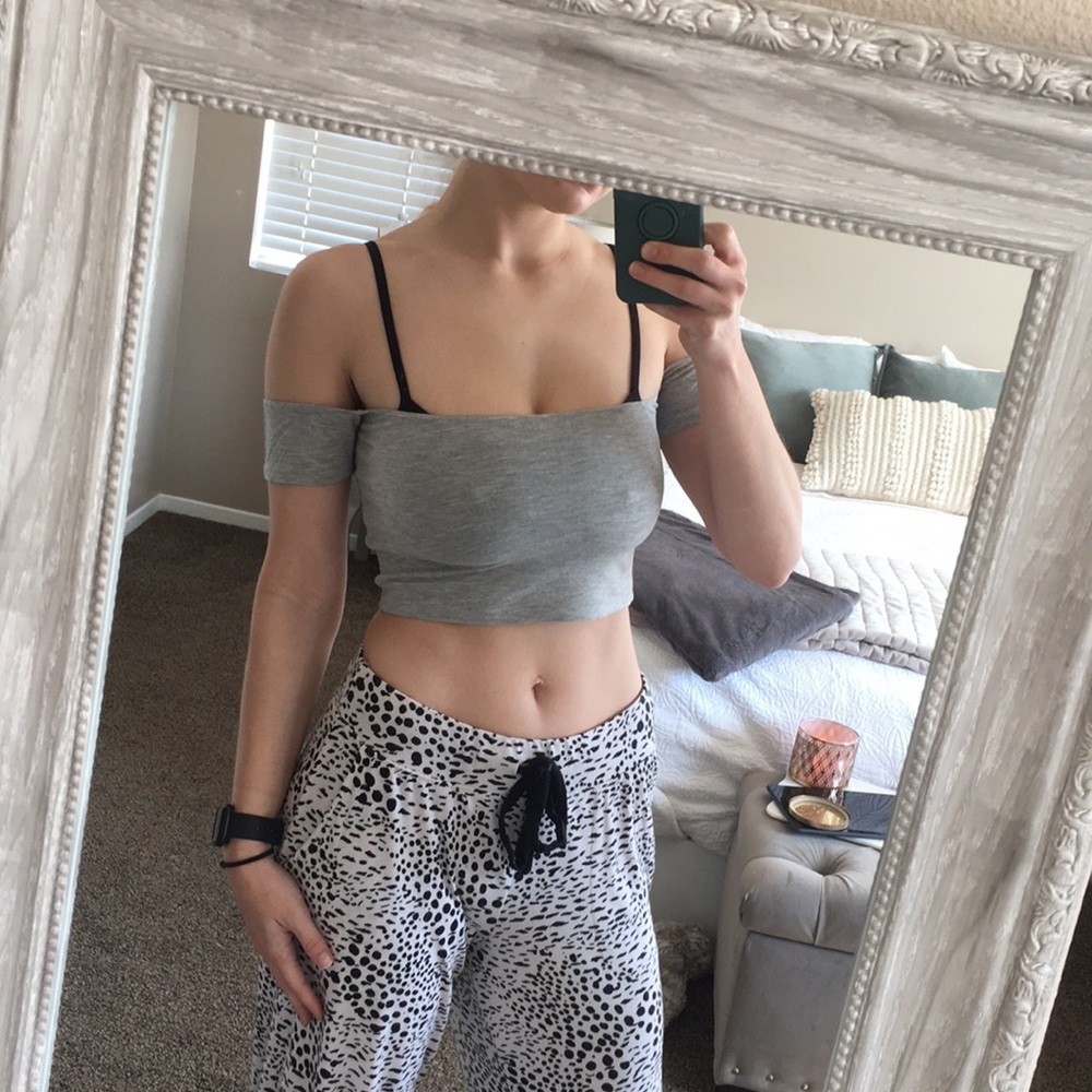 Aerie crop off the shoulder top - Picture 3 of 15